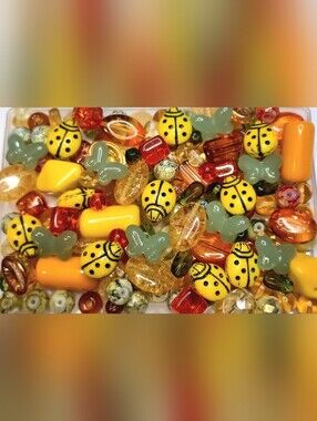 Czech glass loose beads 130pcs jewelry-making